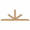 Ekena Millwork Saratoga Timber Gable Bracket, Western Red Cedar, 108"W x 40"H x 5 1/2"D x 5 1/2"F, 9/12 Pitch GBW108X40X0606SAR00SWR - alternate 1